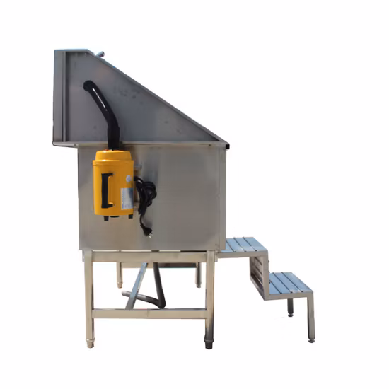 Machine à laver les chiens avec sèche-linge, salon de toilettage, bain en acier inoxydable